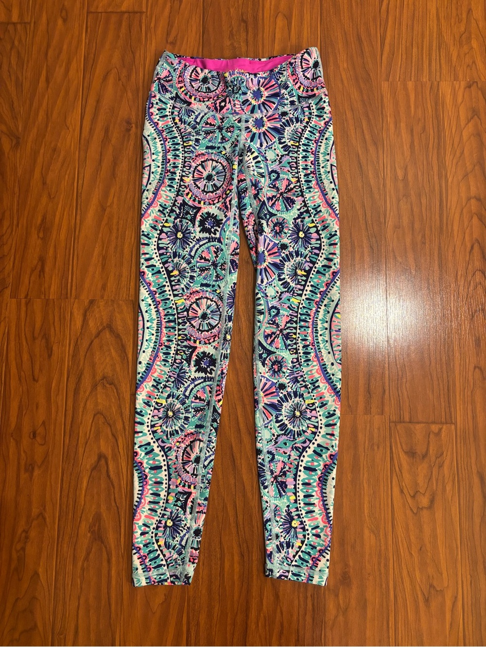 Lilly Pulitzer Luxletic Swim Multicolor Floral Leggings Womens XXS